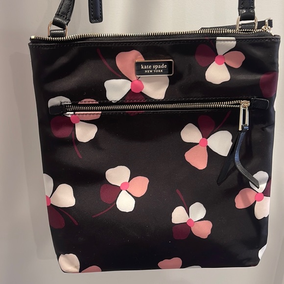 kate spade Handbags - kate spade Black Floral Crossbody Bag